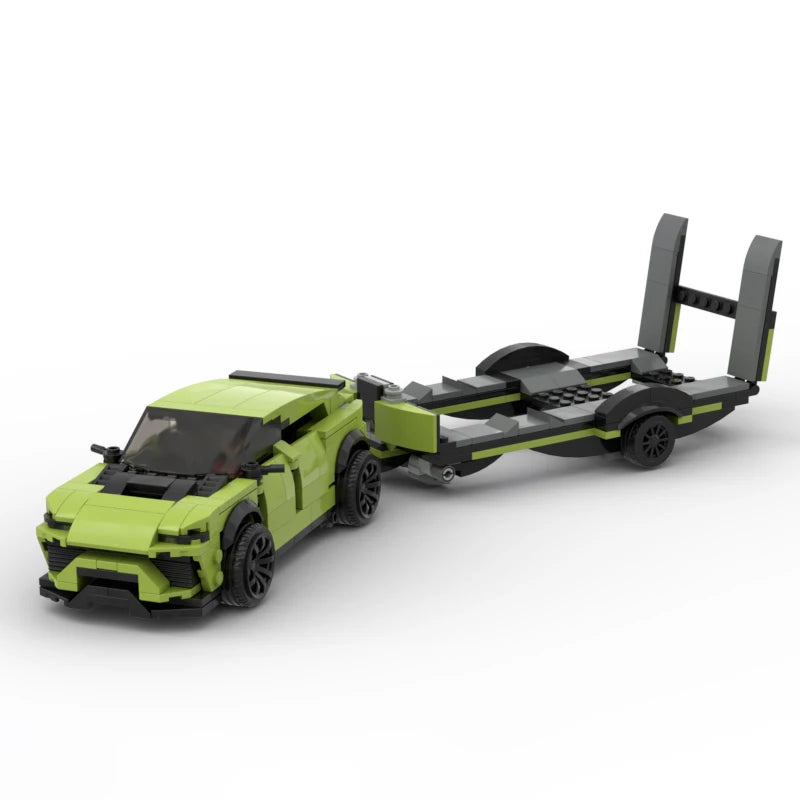Lamborghini Urus mit Autoanhänger